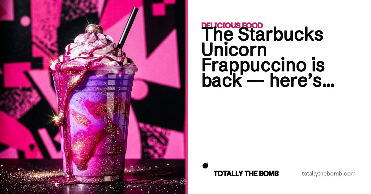 The Starbucks Unicorn Frappuccino is back — here’s what’s different in 202...