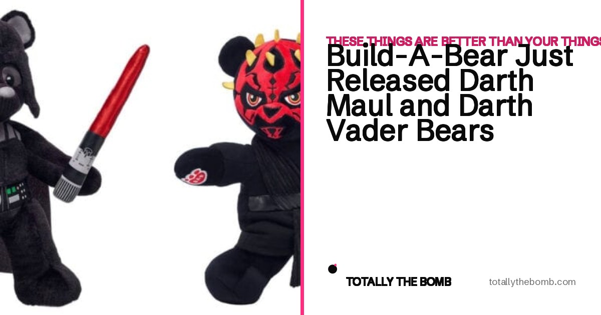 Build-A-Bear Just Released Darth Maul and Darth Vader Bears