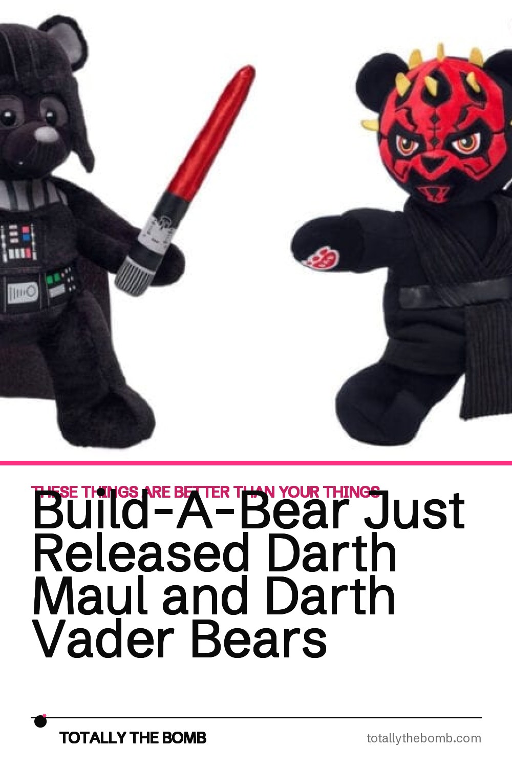 Build-A-Bear Just Released Darth Maul and Darth Vader Bears