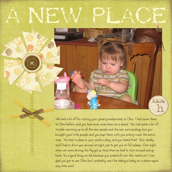 scrapbook digital layout