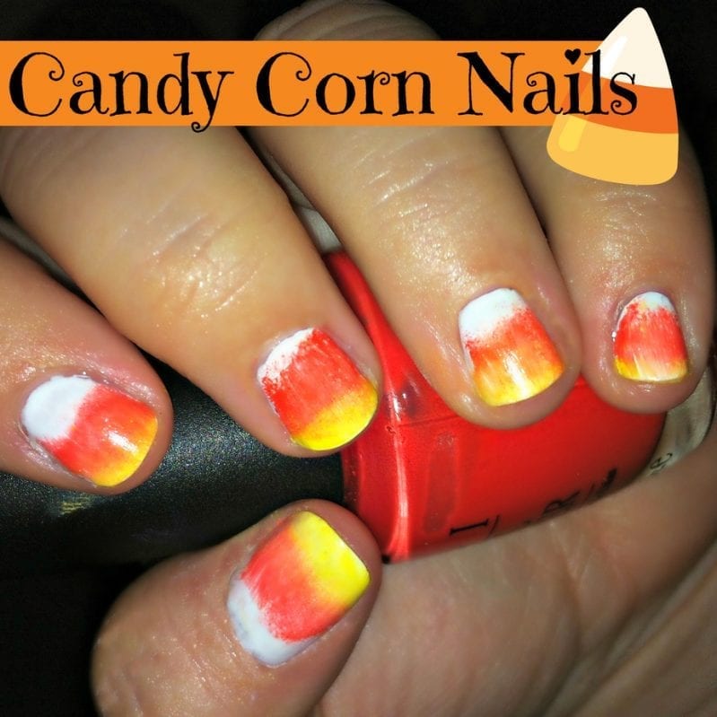 Candy Corn Nail Art