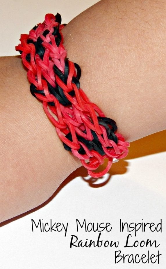 Mickey Mouse Rainbow Loom for Pinterest