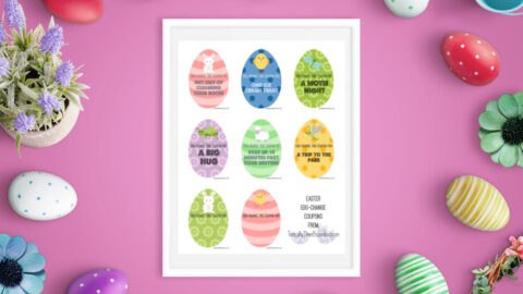 Free Printable Easter Egg-Change Coupons