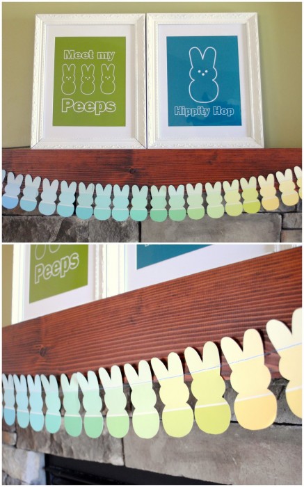 easter mantle collage