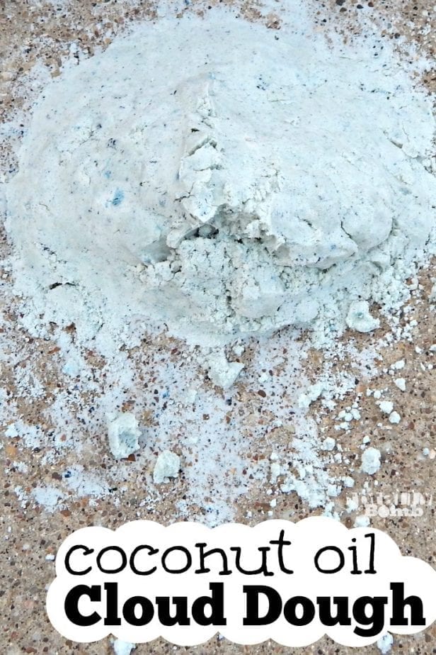get ready for your kiddo's endless fun with this coconut oil cloud dough recipe