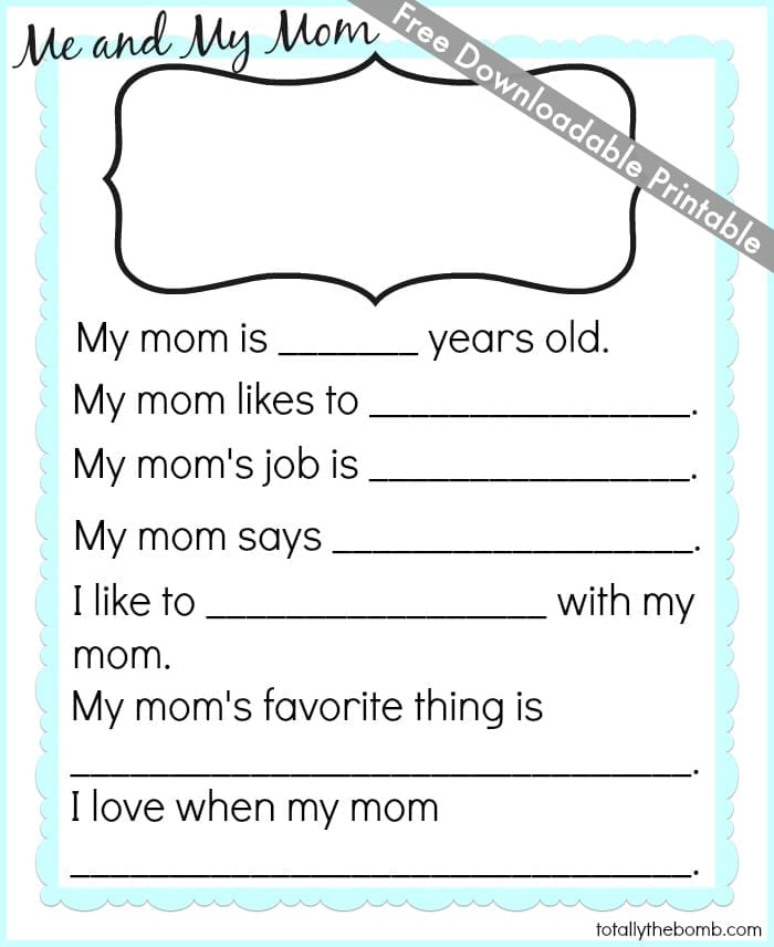 free mothers day printable