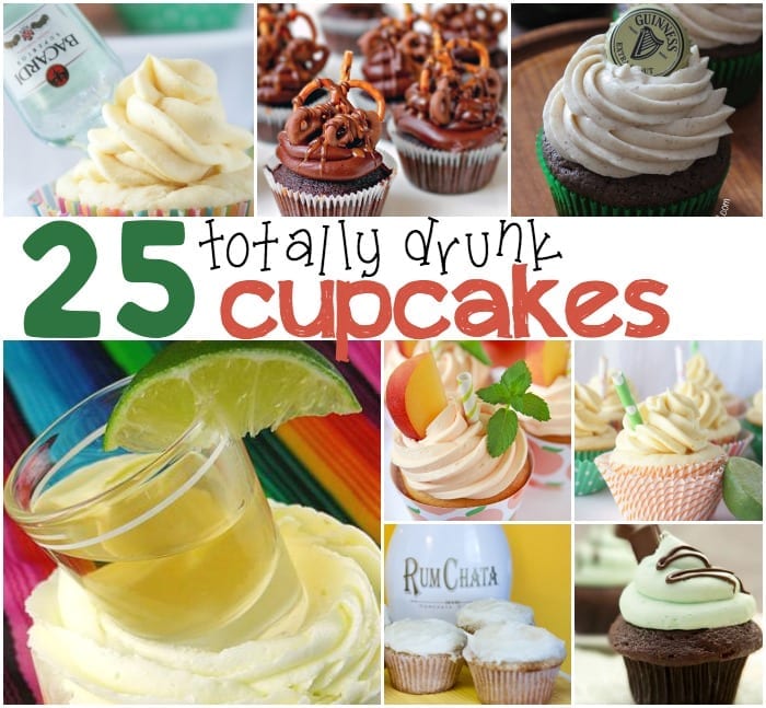 25 drunk cupcakes