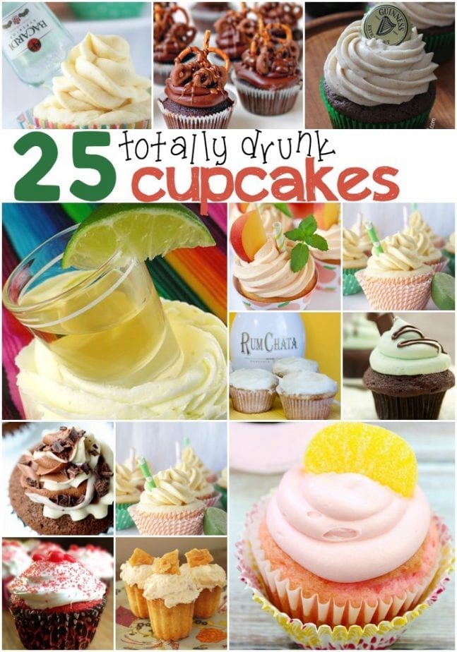 25 totally drunk cupcakes