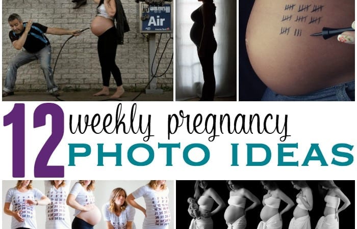 weekly pregnancy photo ideas