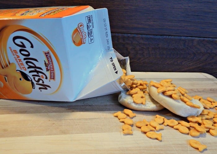 Goldfish Pizza Easy Afternoon Snack Spill