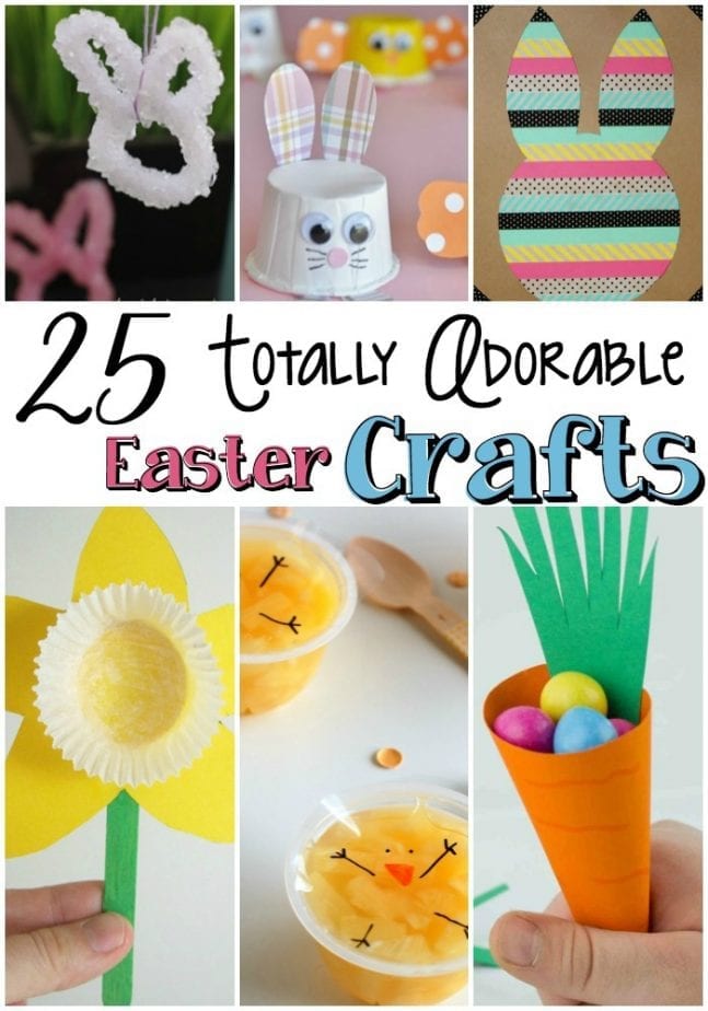 These 25 Totally Adorable Easter Crafts make Easter that much more fun! | #easter #crafts #adorable #easy #eastercrafts