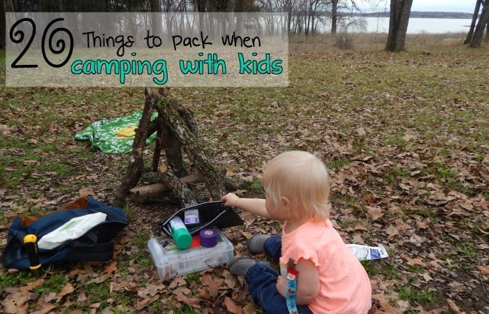 What to Pack when camping with kids feature