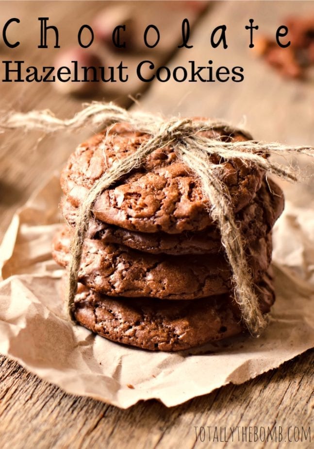 chocolate hazelnut cookies