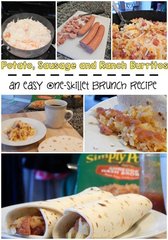 instructions breakfast burrito  potato sausage pin