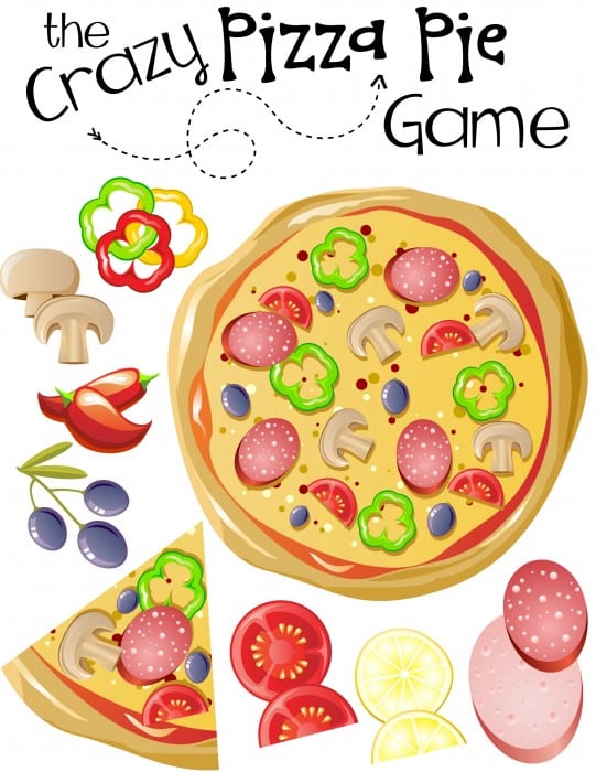 Getting Kids to Eat Veggies with Pizza Game printable