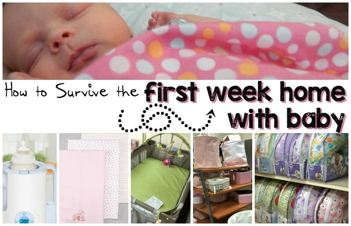 Simple mom tips to survive your first week home wth baby