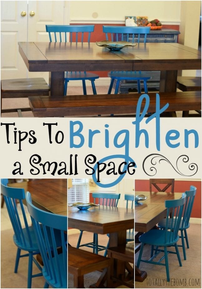 tips to brighten a small space