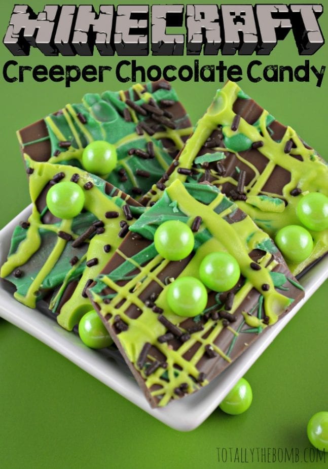 minecraft creeper chocolate candy