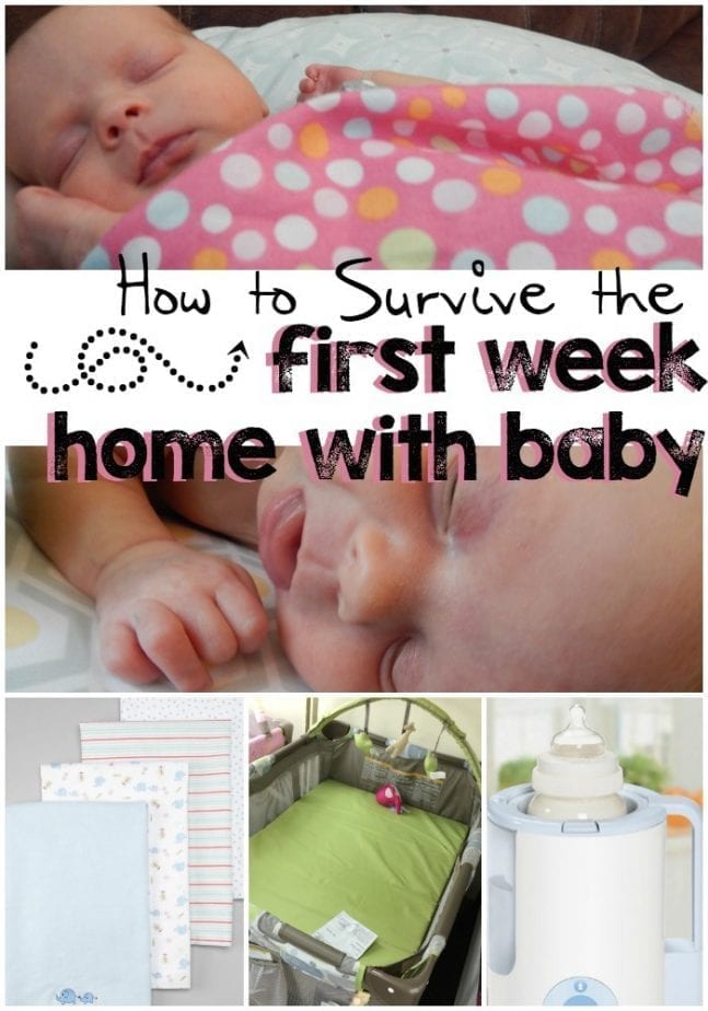 New mom tips for surviving the first week home with baby