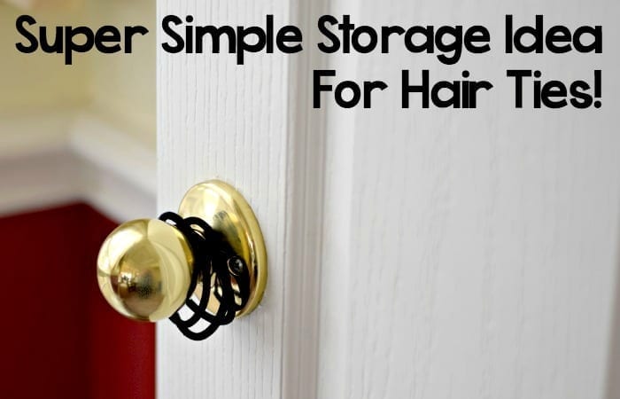 Easy Hair Tie Organization