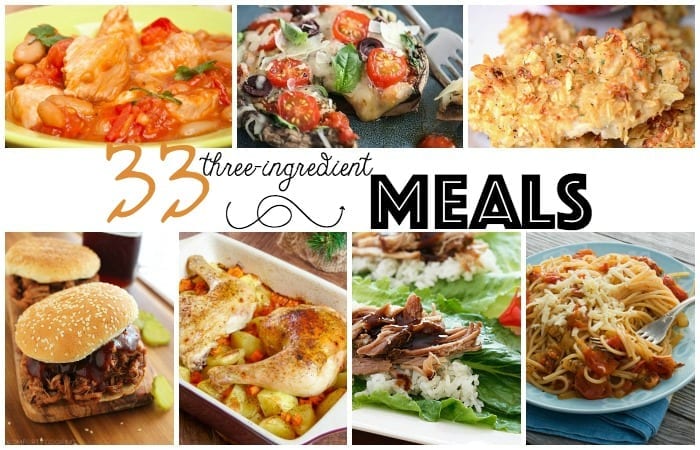 three ingredient meal ideas feature