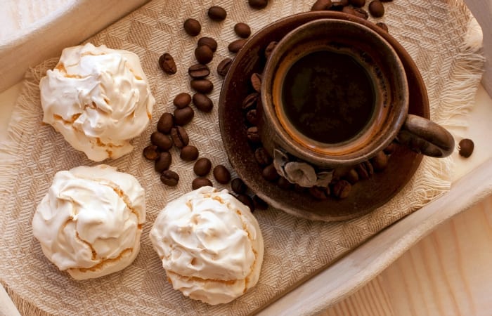 Caramel Macchiato Meringue Cookies