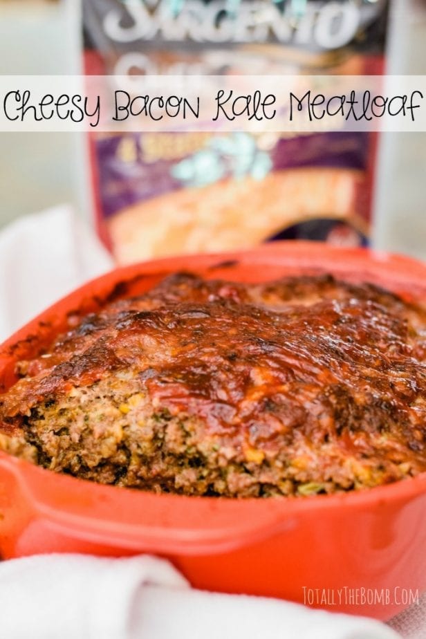 cheesy bacon kale meatloaf