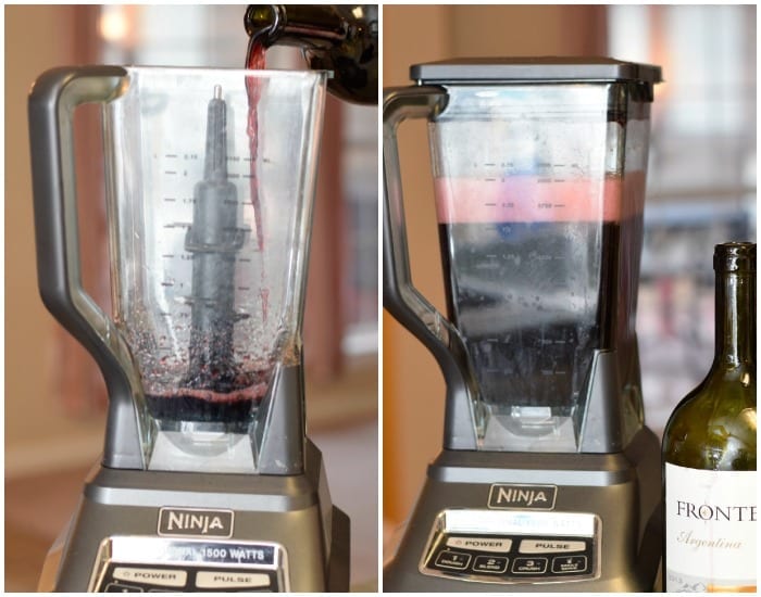 how to aerate wine in a blender