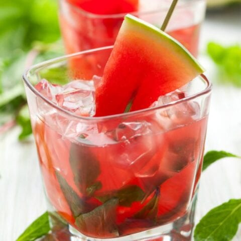 watermelon vodka mint lemonade