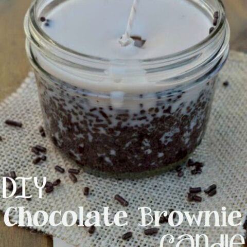 DIY Chocolate Brownie Candle