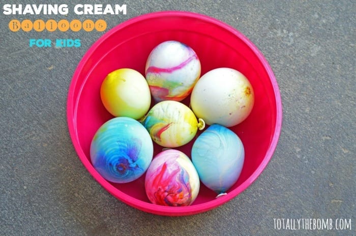 Shaving Cream Balloons for Kids Featured