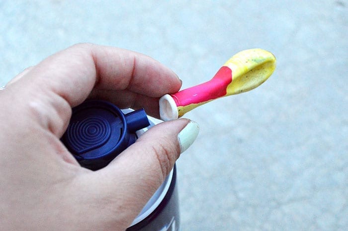 shaving cream balloons for kids inprocess1