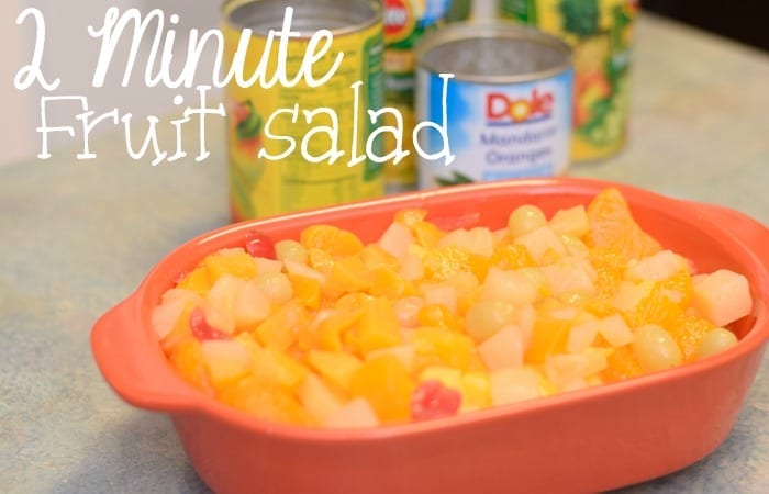 2 Minute Fruit Salad