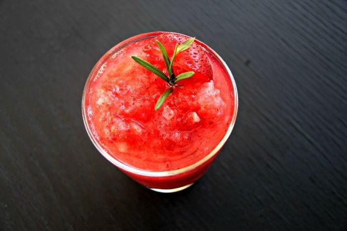 Strawberry Vodka Slush Featured