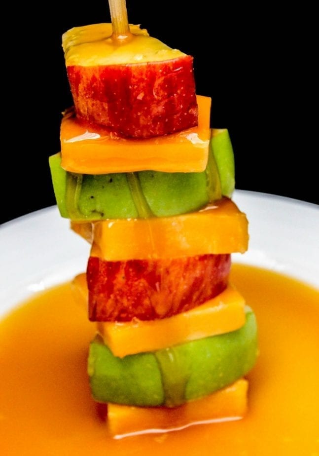 Deconstructed Cheddar & Salted Caramel Apple