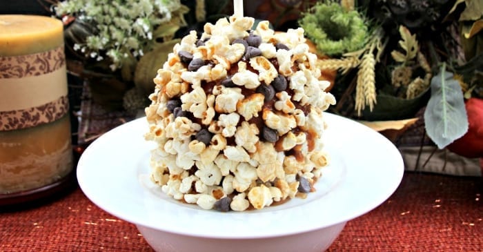 Chocolate & Popcorn Candy Apples