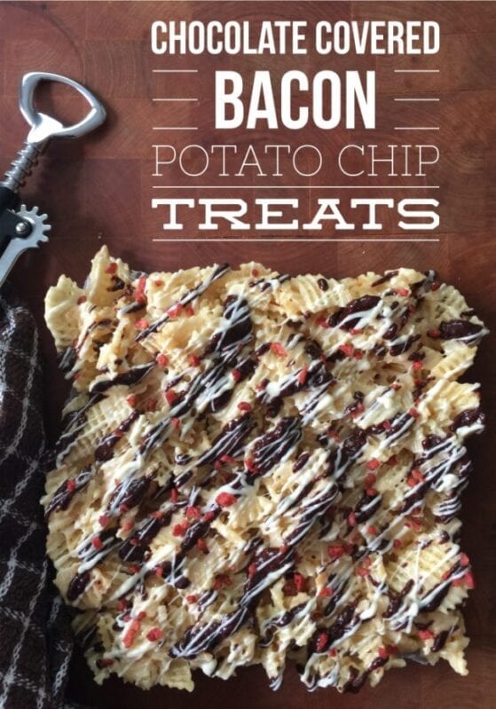 chocolate covered bacon potato chips