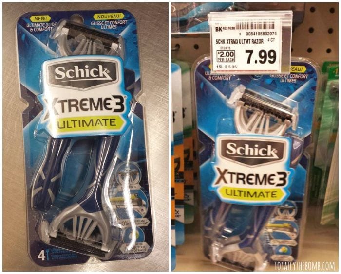 schick razors at kroger