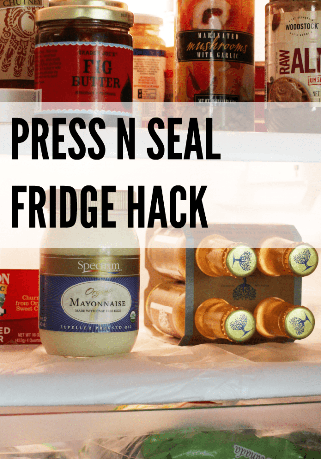 This Press-N-Seal Fridge Hack is going to save you SO much time when it comes to those spills and slips. Click now!