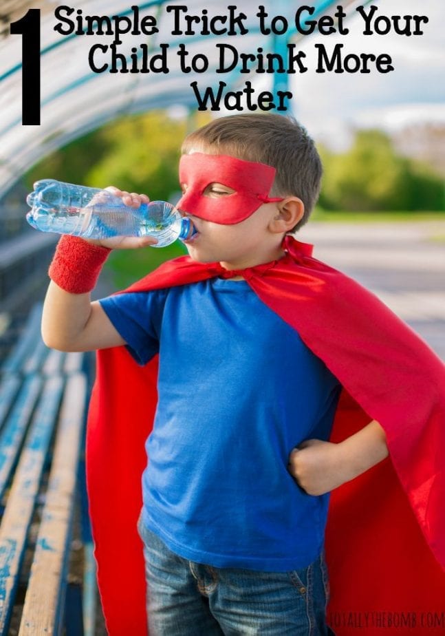 1 Simple Trick to Get Your Child to Drink More Water