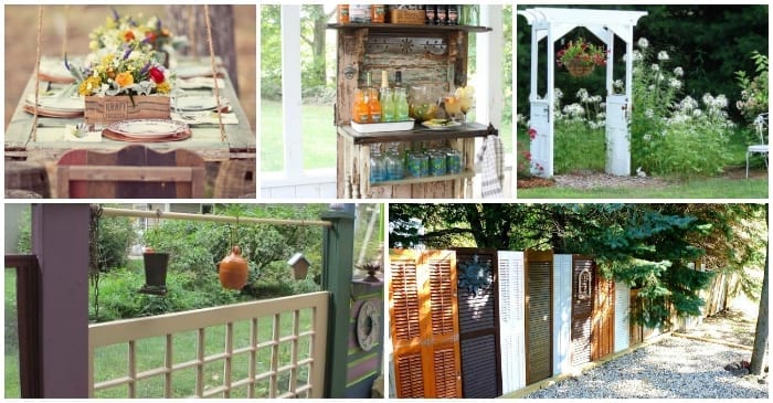 Add a new touch to your home with one of these upcycled door projects