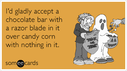 Candy corn-Razor Blade