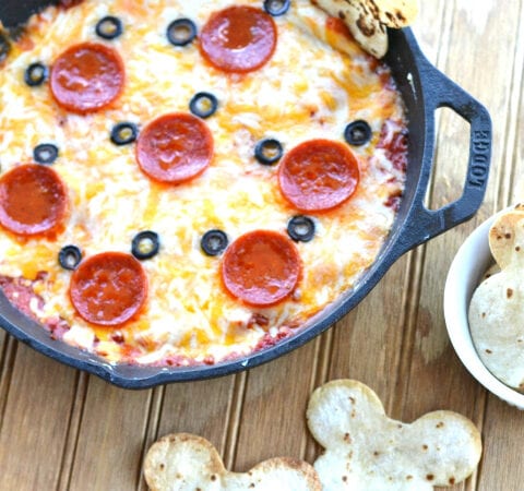 Mickey Mouse Pizza Dip