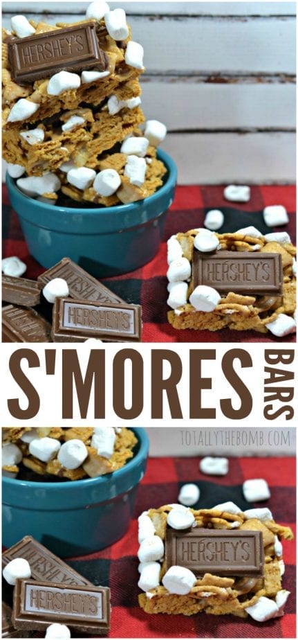 Delicious, ooey gooey S'mores Bars are a tasty treat at home - no campfire required! Click Now!