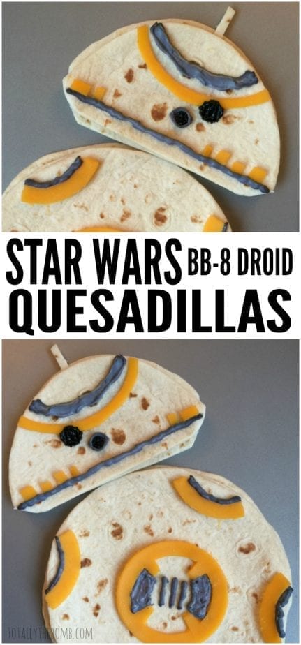 These Star Wars BB-8 Droid Quesadillas are delicious fun for the whole family! Click Now!