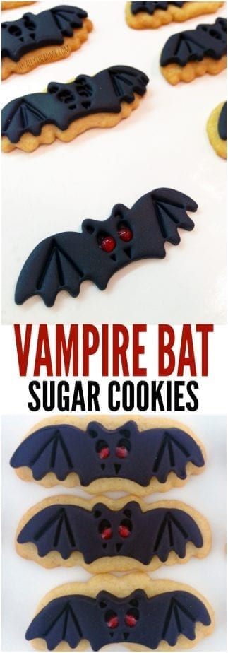 These Vampire Bat Sugar Cookies take some time to make, but they are SO worth the effort! Click now!