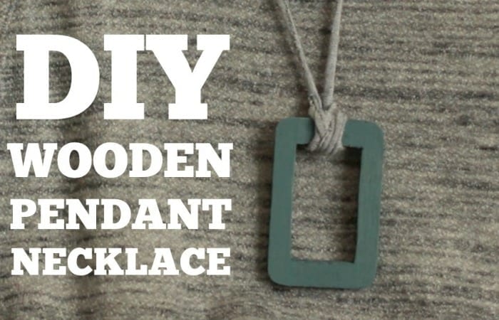 DIY Wooden Pendant Necklace