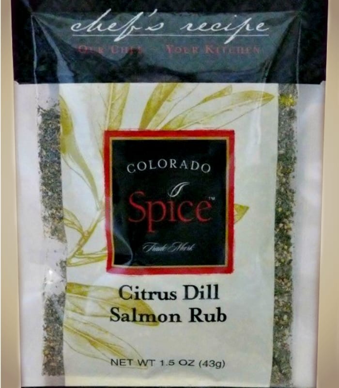 citrus dill salmon rub