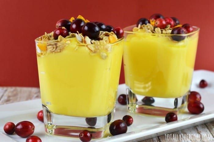 crunchy cranberry orange pudding Featured