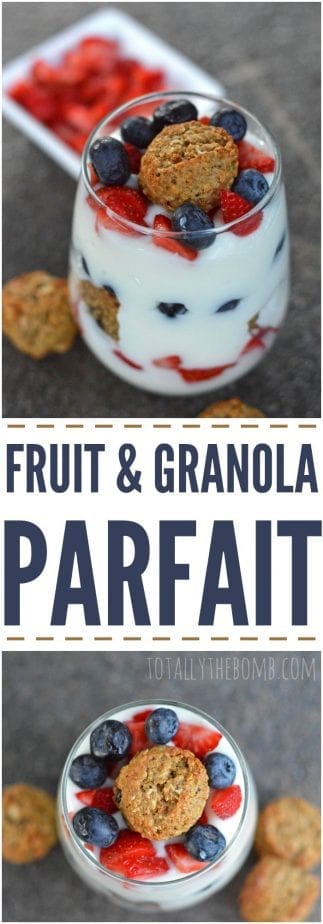fruit and granola parfait